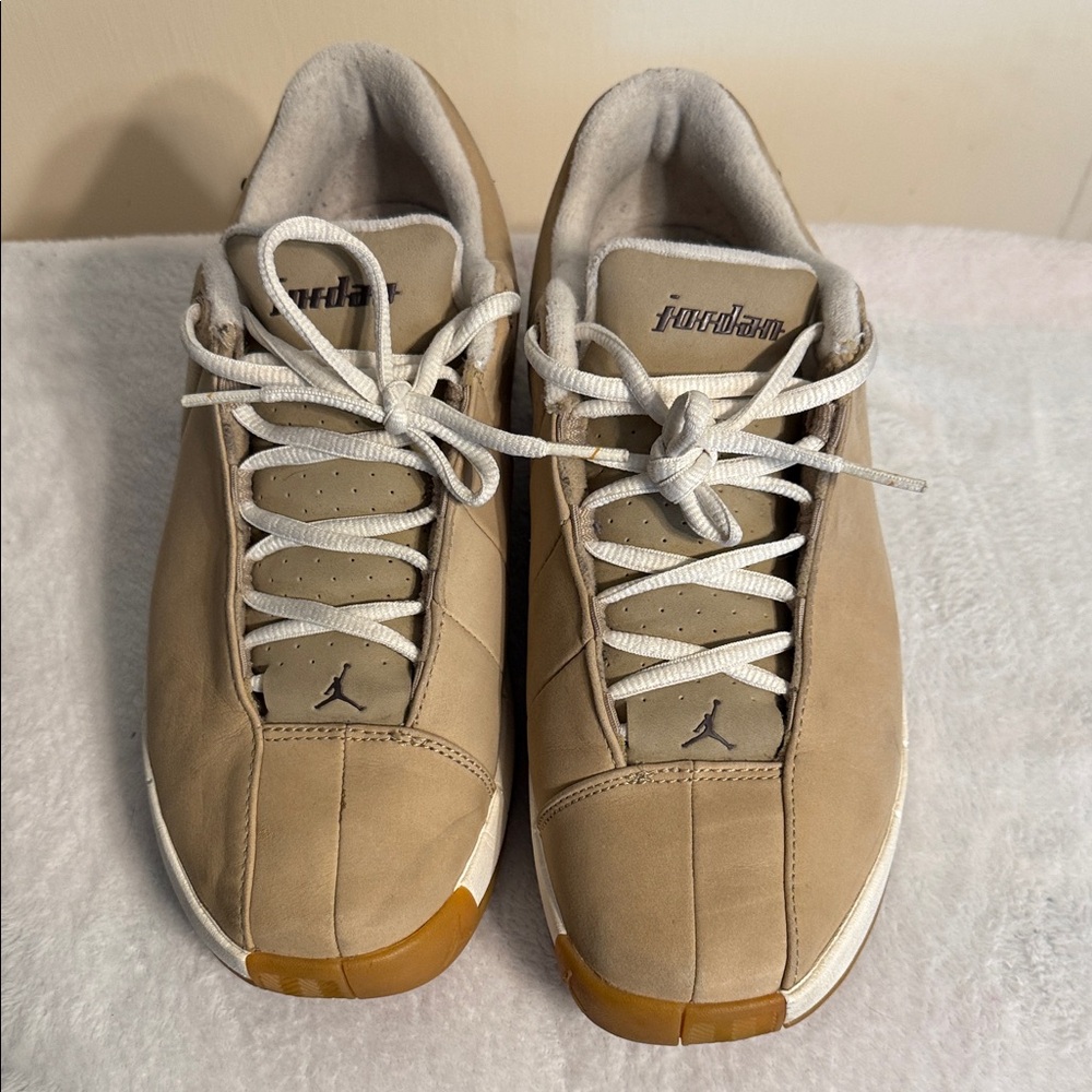 Jordan Beige and White suede Sneakers